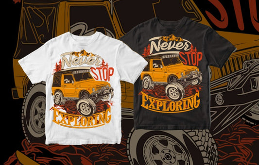 Graphic Tee DTF Never Stop Exploring